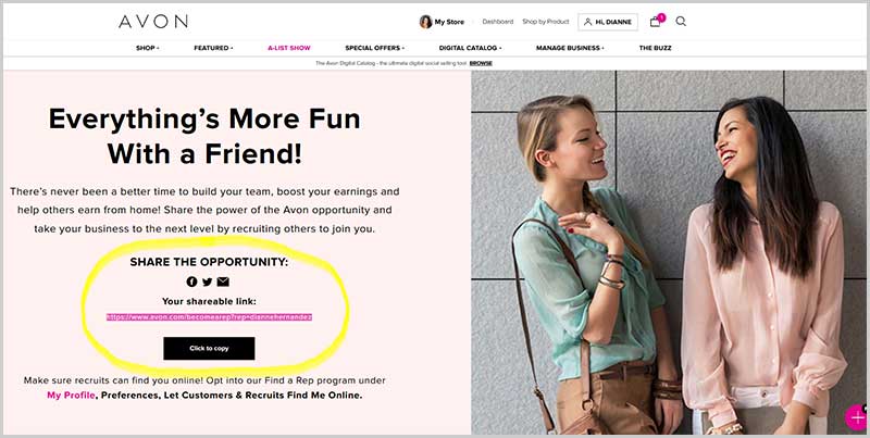 How-To-Share-Your-Avon-Opportunity-Link